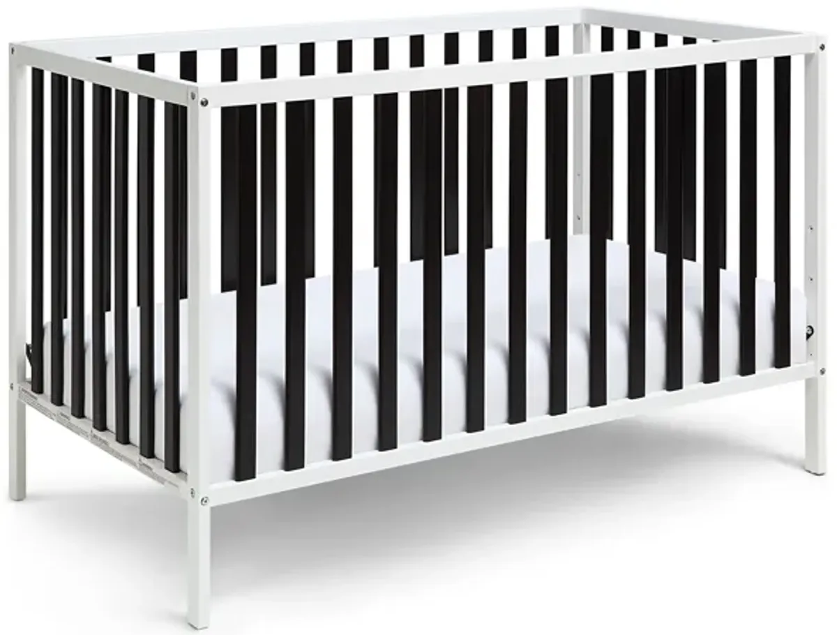 Baby Cache Deux Remi 3-in-1 Convertible Island Crib White/Black