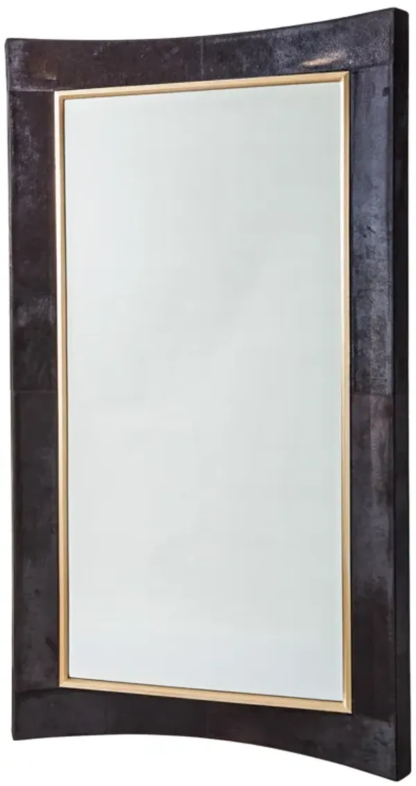 Curved Floor Mirror- Black
