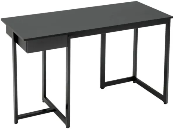 Hivvago Computer Desk with Metal Frame and Adjustable Pads
