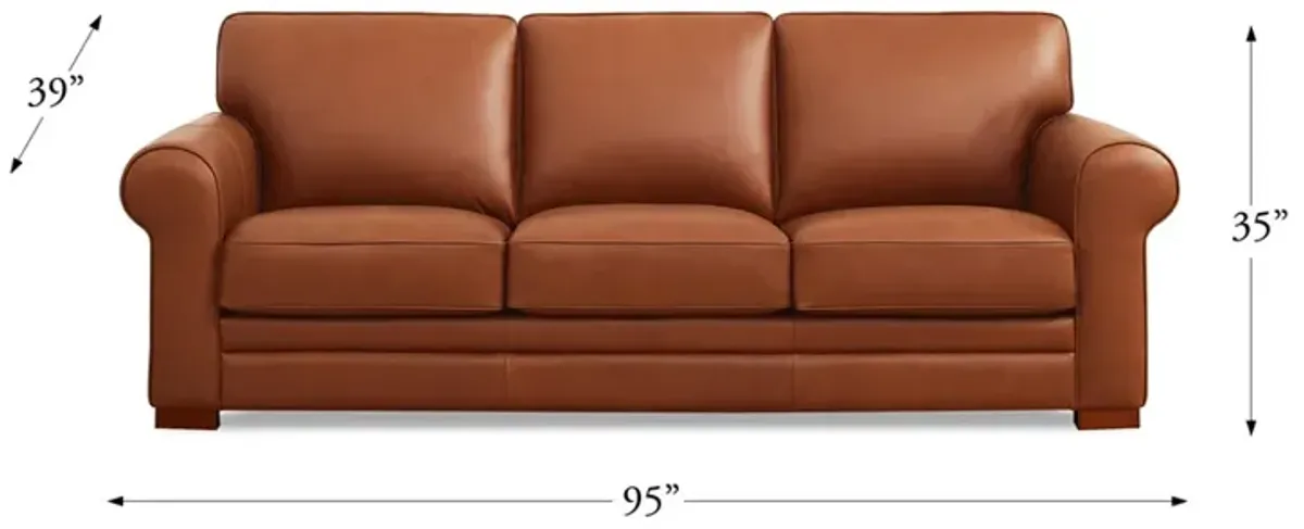 Brookfield Top Grain Leather Sofa