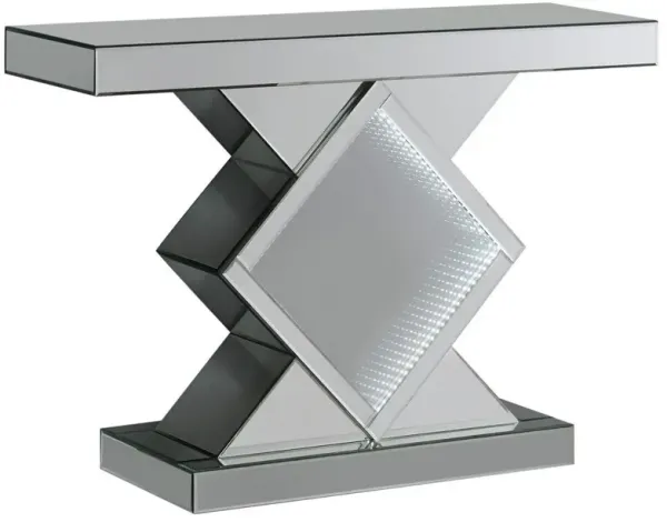 Andorra Console Table with LED Lighting Silver