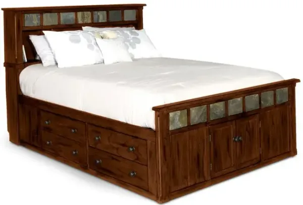 Sunny Designs Eastern King Storage Bed with Slate