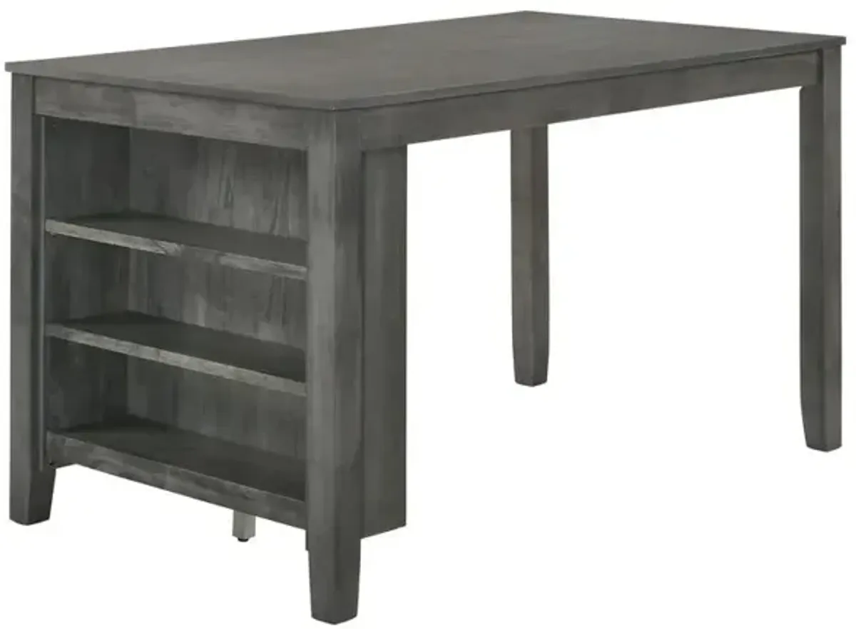 Best Quality Furniture Counter Height Table with Side Shelf