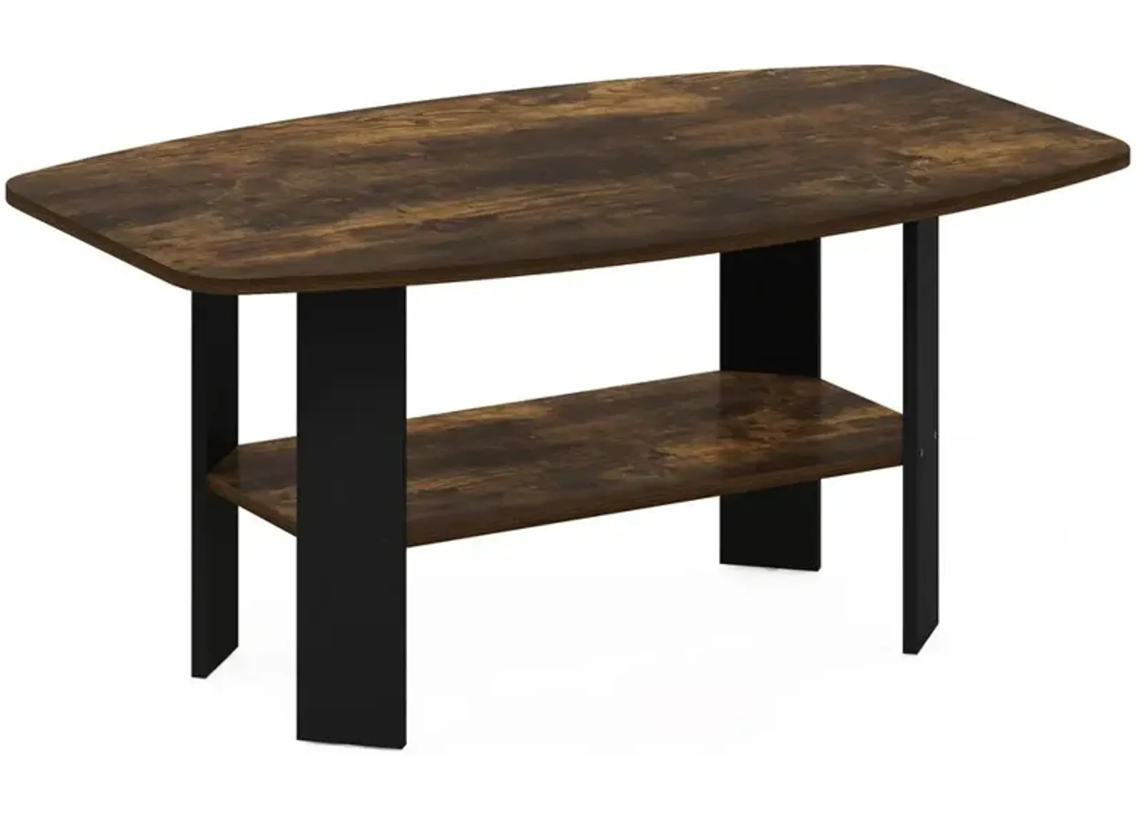 Furinno Simple Design Coffee Table, Amber Pine/Black