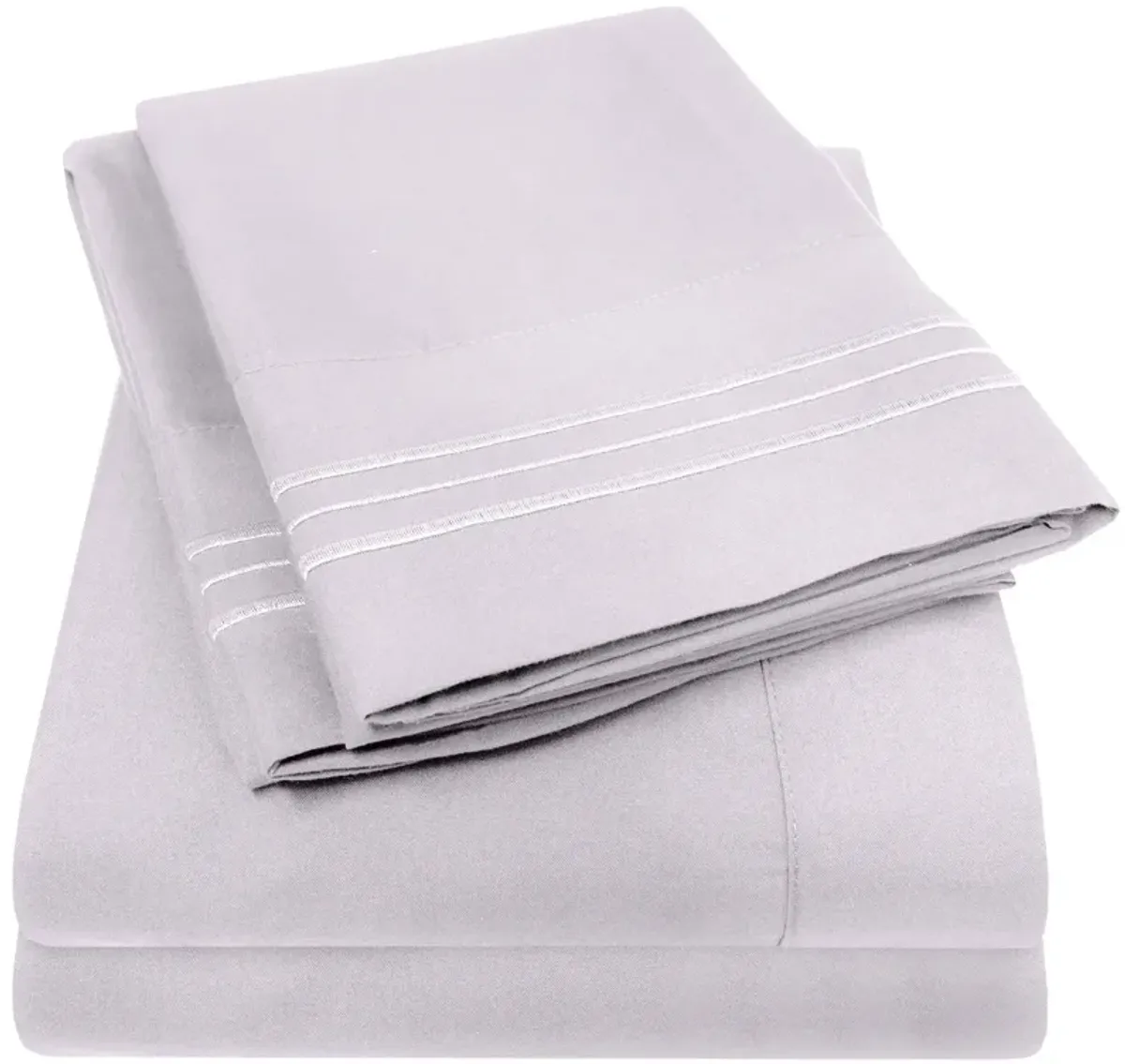 5 Piece Sheet Set, Ultra Soft 1800 Series Collection - Split King, Royal Blue
