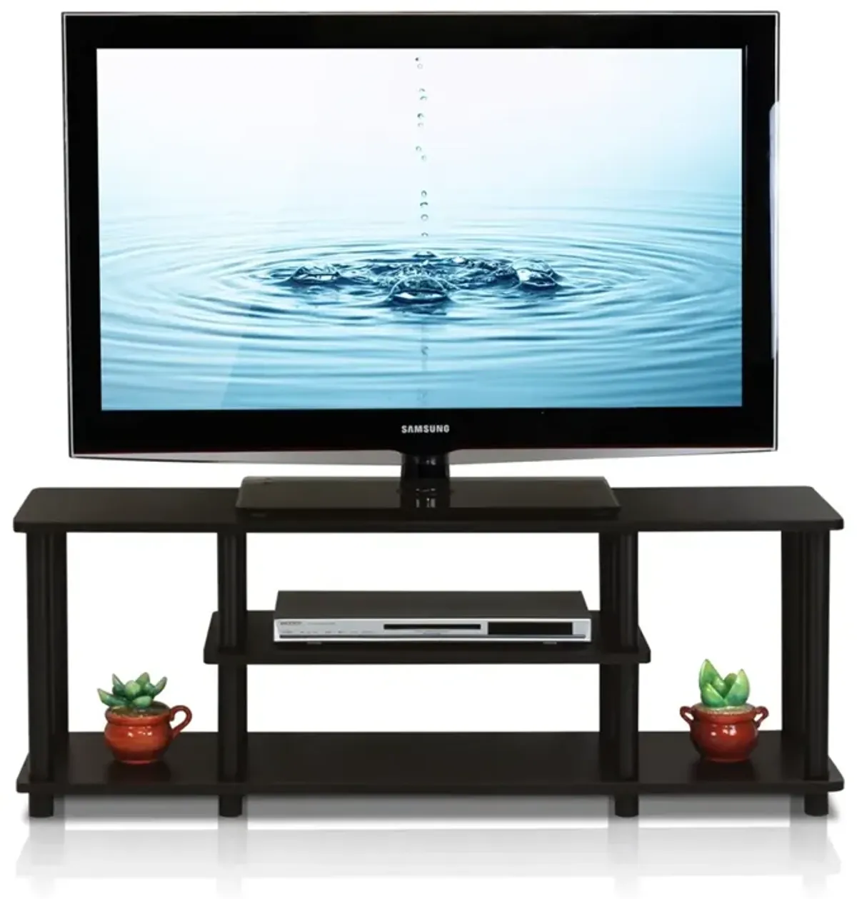 Turn-N-Tube No Tools 3D 3-Tier Entertainment TV Stands