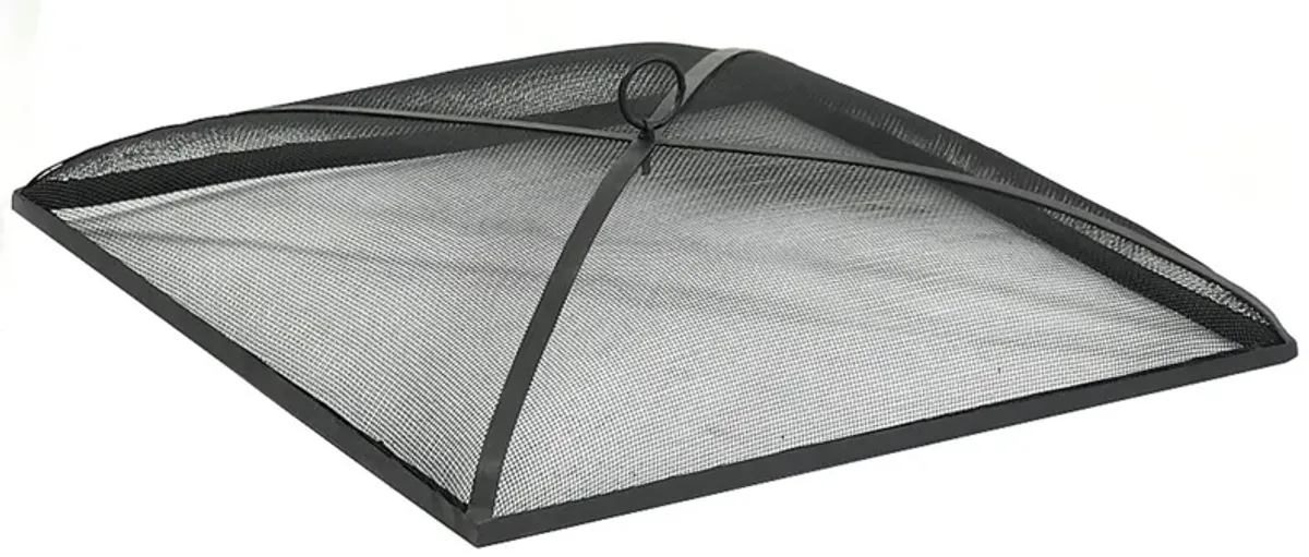 Sunnydaze Square Steel Mesh Fire Pit Spark Screen