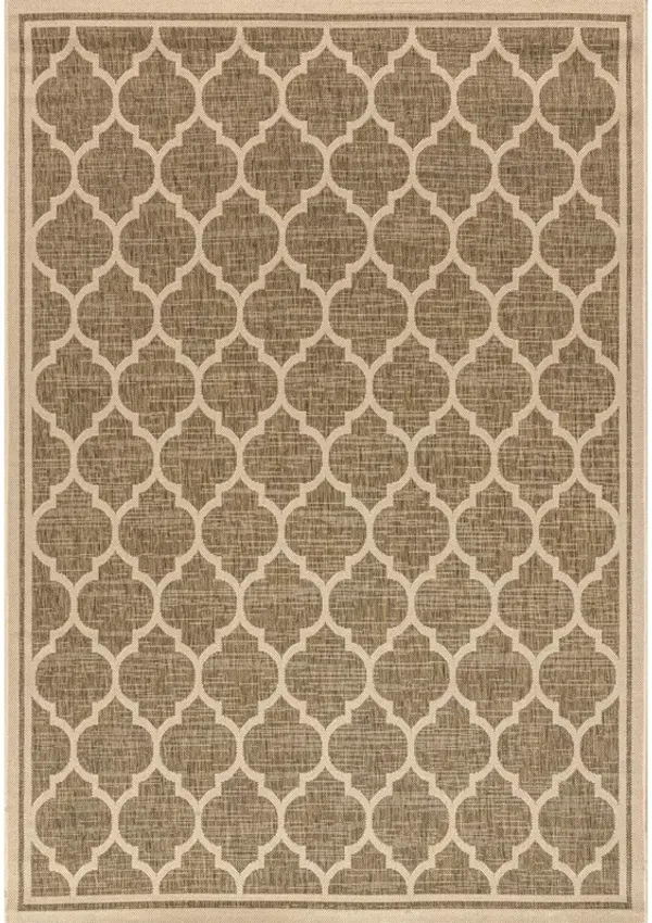 Trebol Moroccan Trellis Textured Weave Area Rug