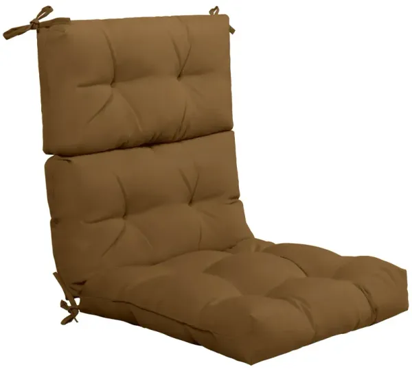22 x 44 Inch Tufted Outdoor Patio Chair Seating Pad