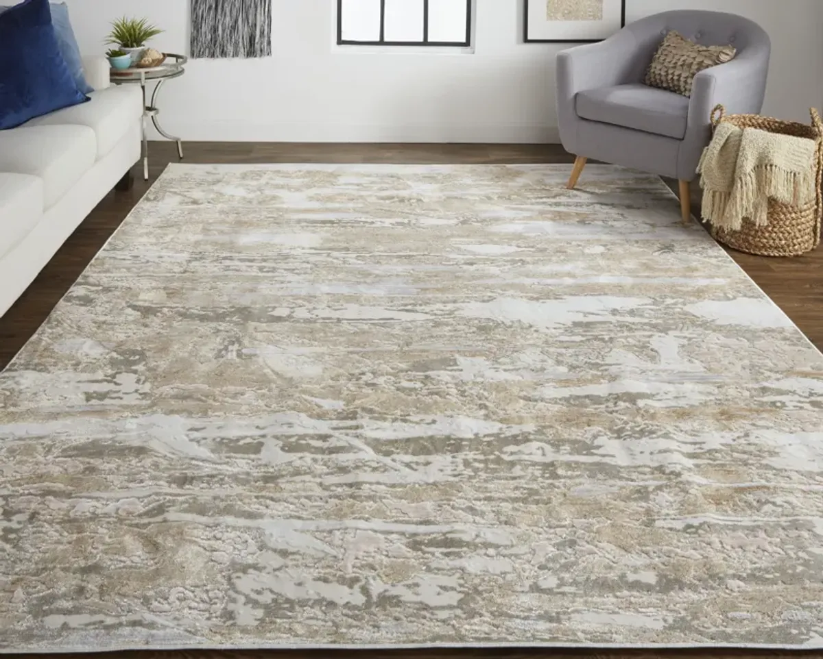 Laina 39G5F Tan/Ivory 3' x 10' Rug