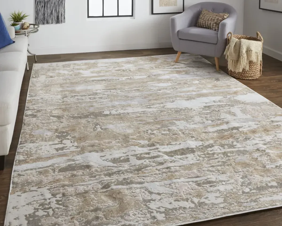 Laina 39G5F Tan/Ivory 3' x 10' Rug