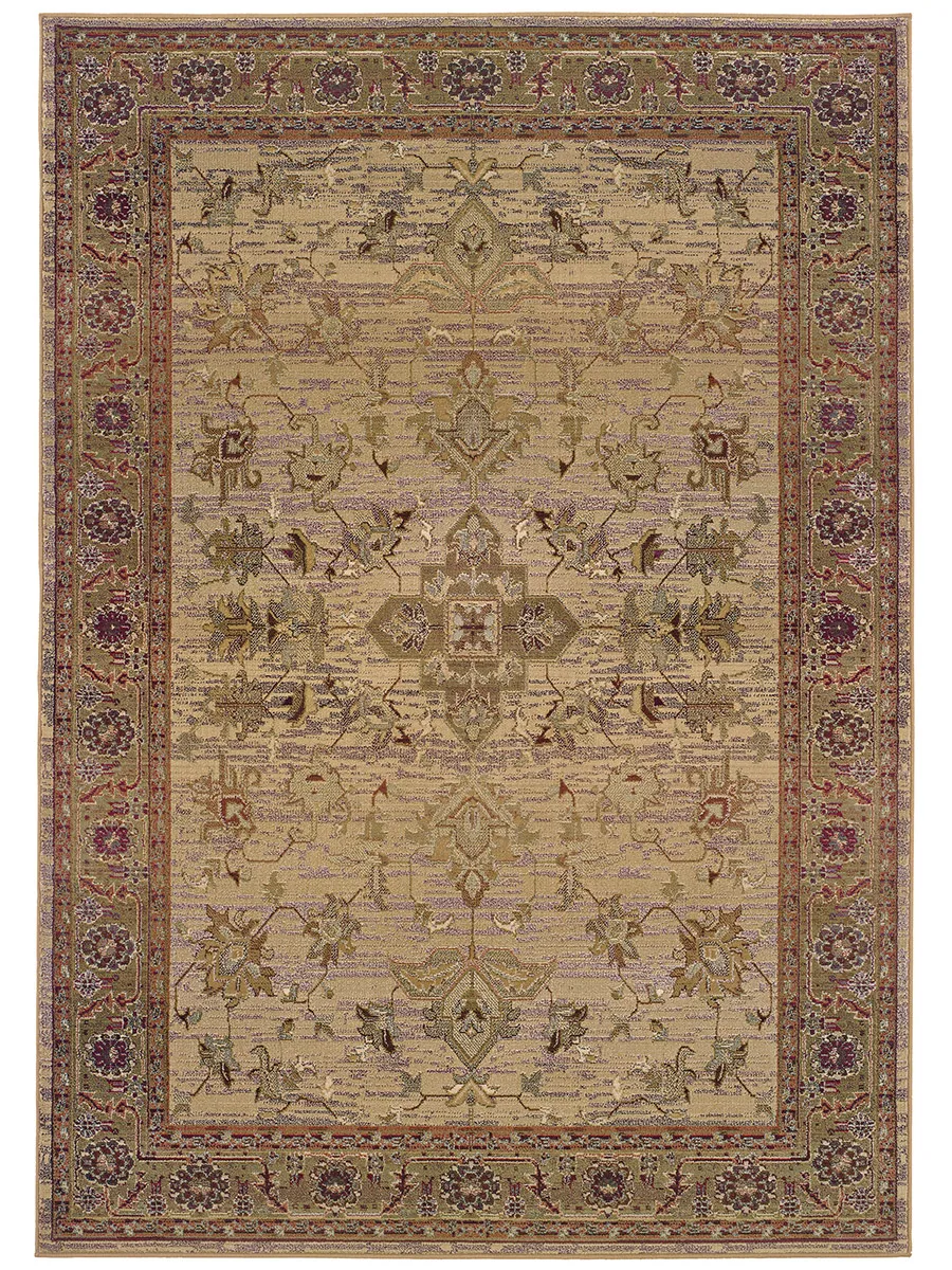 Kharma 2'6" x 9'1" Beige Rug