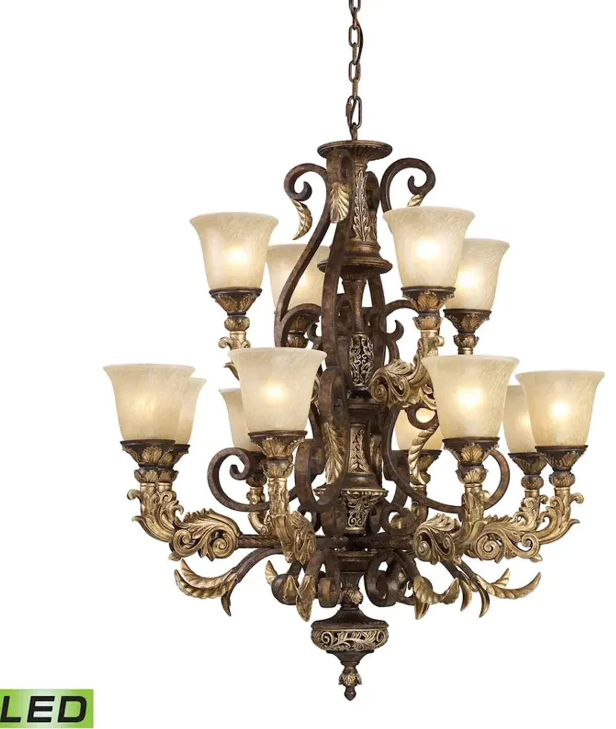 Regency 12-Light Chandelier