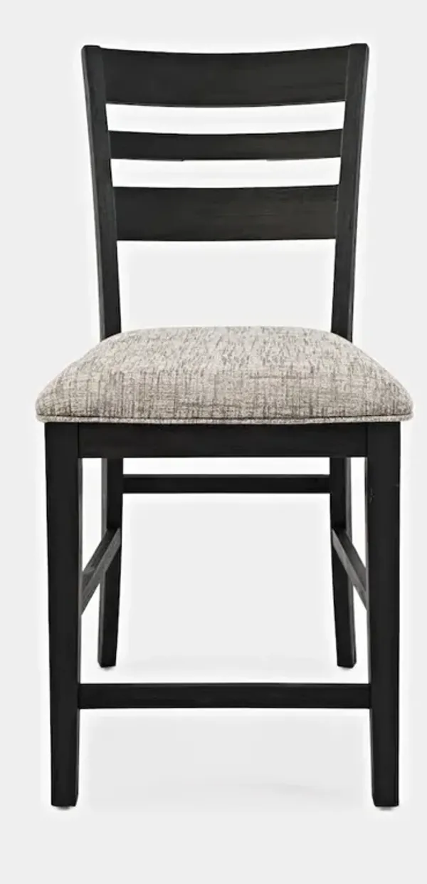 Jofran Altamonte Contemporary Ladderback Upholstered Counter Stool (Set of 2)