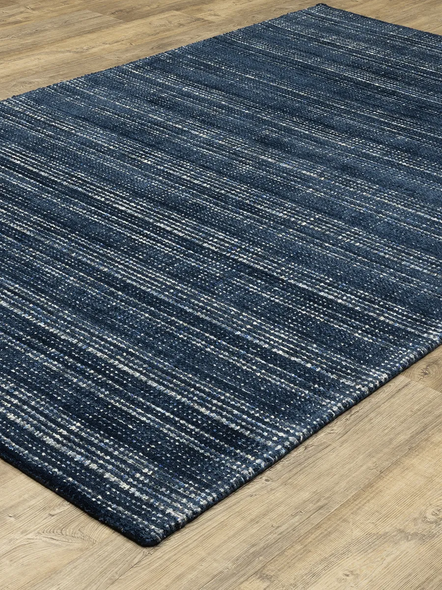 Circa 2'6" x 8' Navy Rug