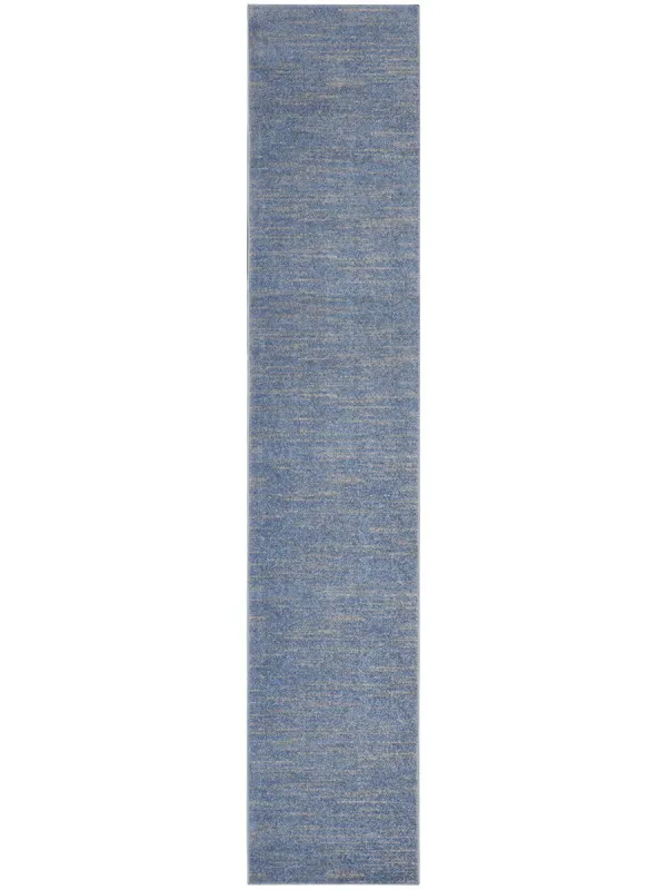 Nourison Essentials NRE01 Blue/Gray 2'2" x 16' Rug