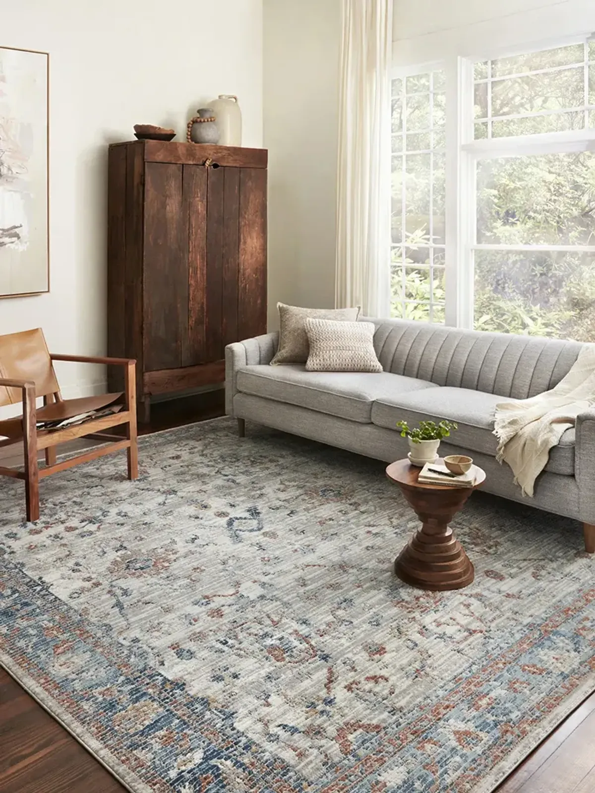 Bianca BIA05 Dove/Multi 7'11" x 10'6" Rug