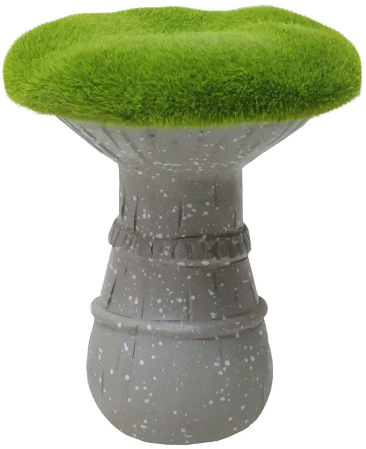 6.25" Faux Moss Mushroom Outdoor Garden Statue