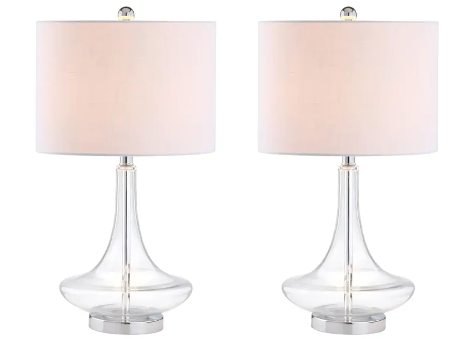 Cecile Glass Teardrop LED Table Lamp (Set of 2)