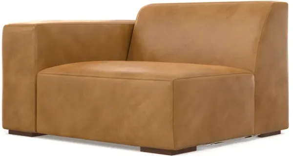 Rex Left-Arm Sofa Module in Genuine Leather