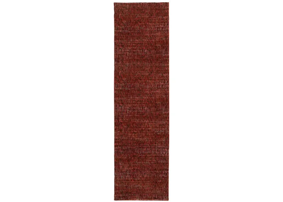 Atlas 2'3" x 8' Red Rug