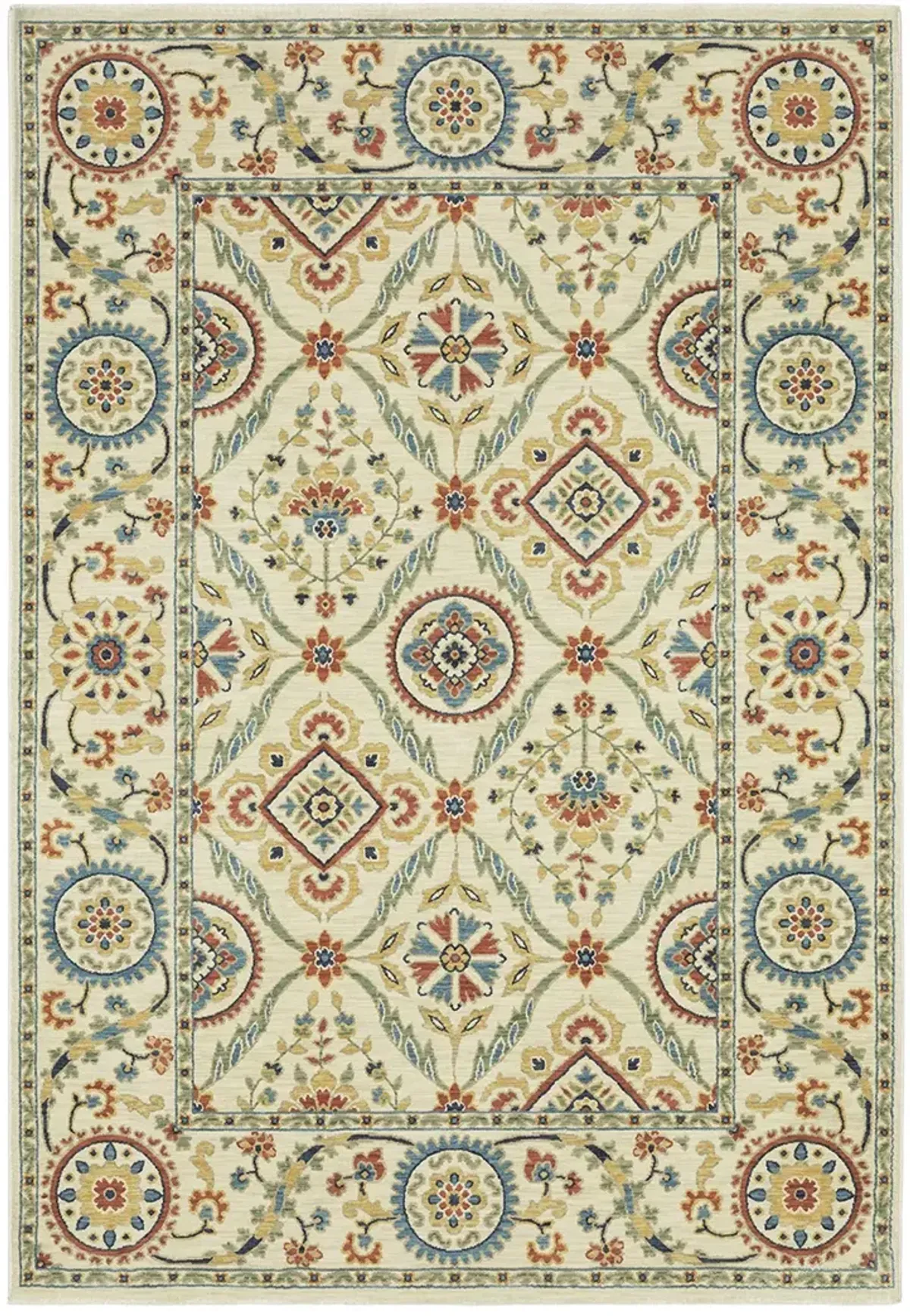 Francesca 3'3" x 5' Ivory Rug