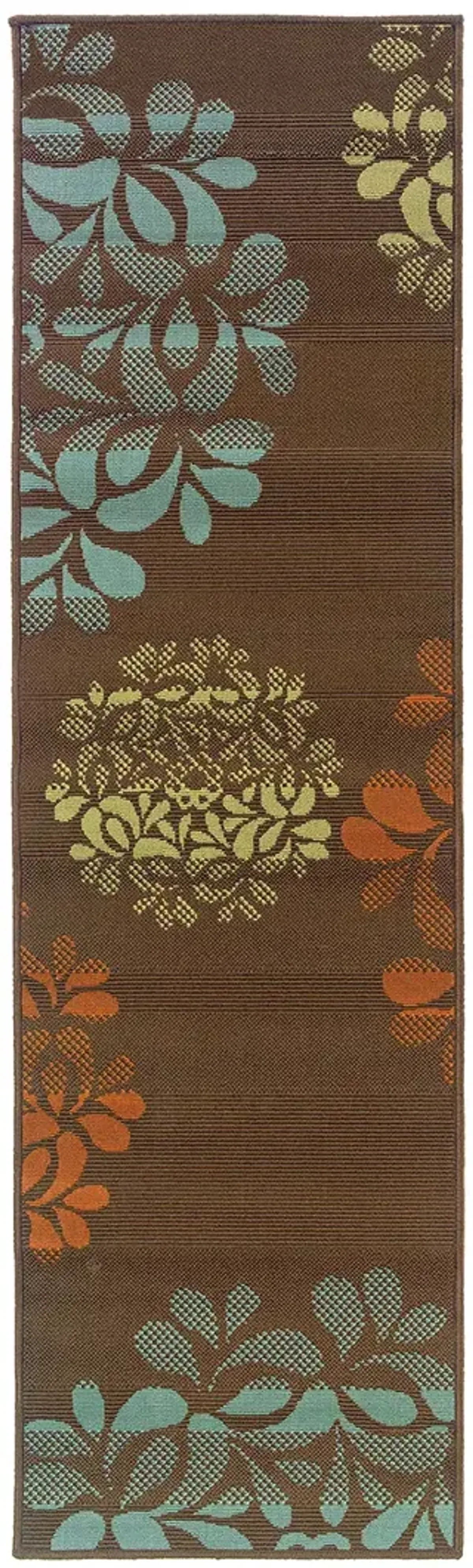 Montego 2'3" x 7'6" Brown Rug