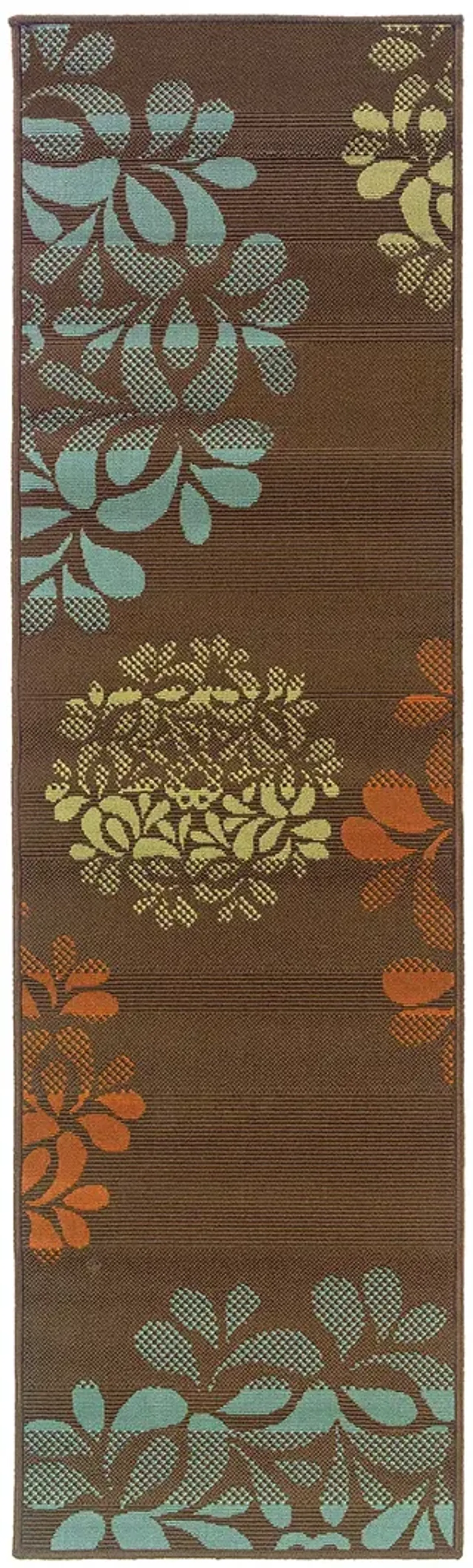 Montego 2'3" x 7'6" Brown Rug