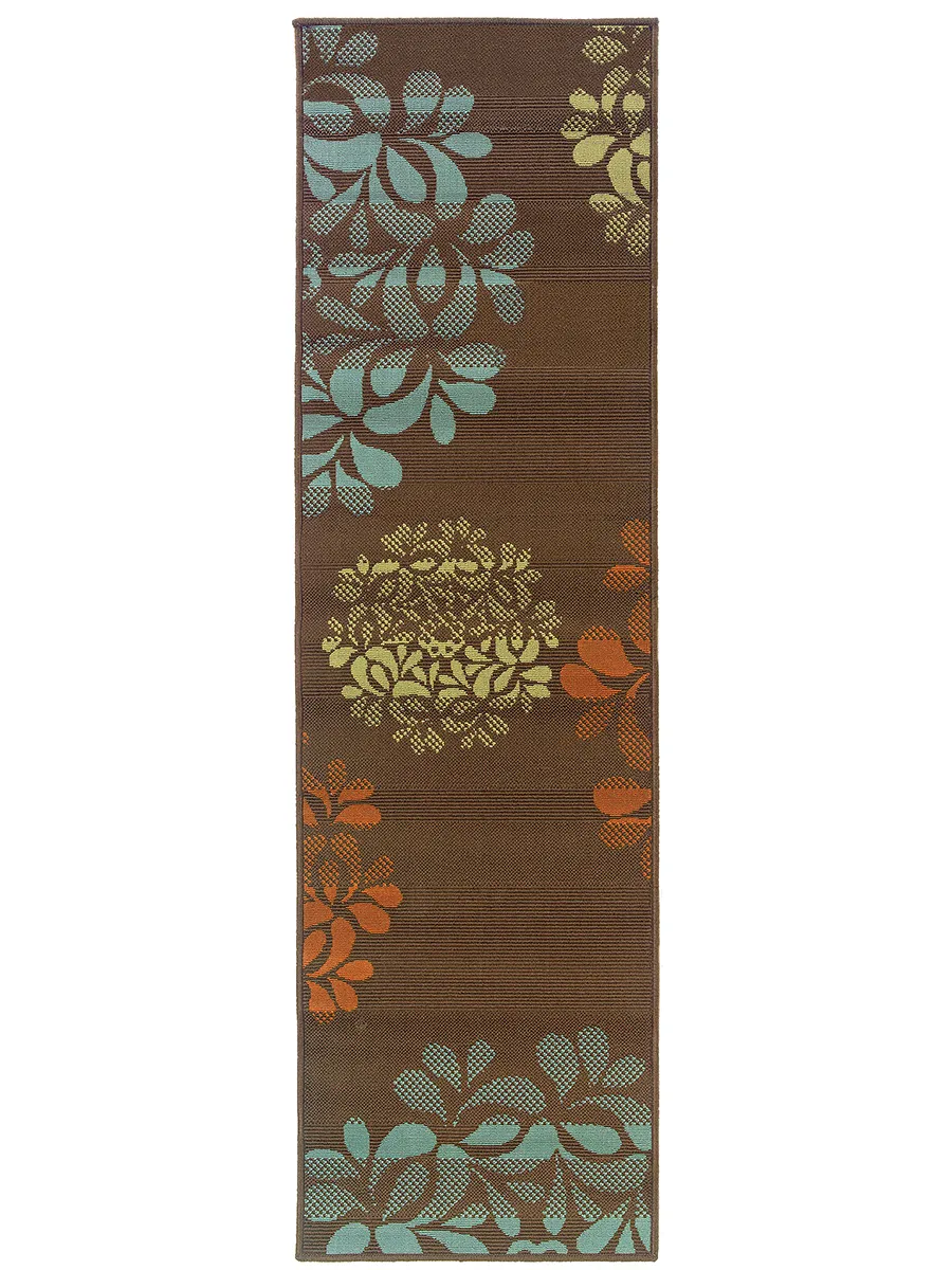 Montego 2'3" x 7'6" Brown Rug