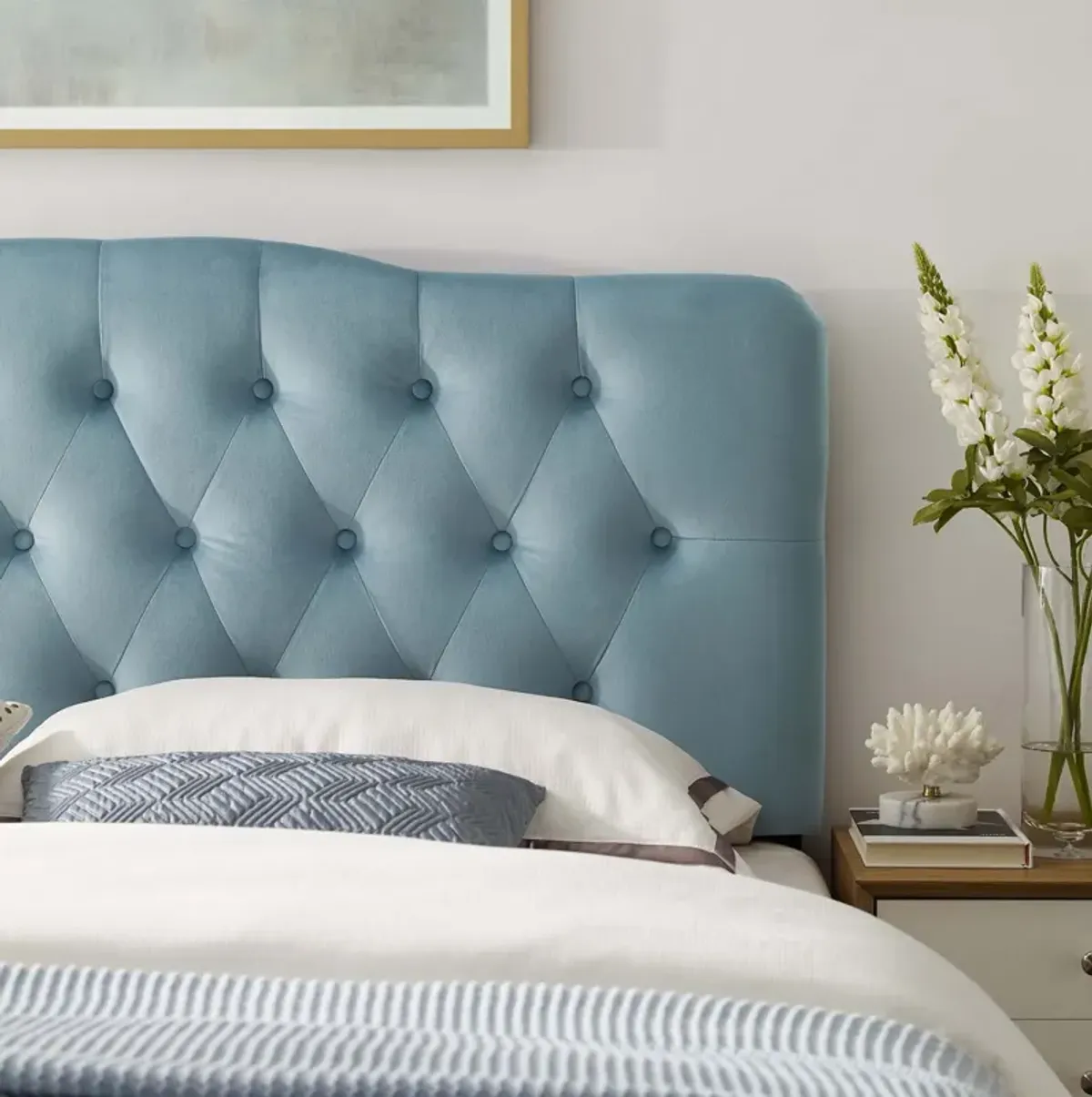 Modway - Annabel Full Diamond Tufted Performance Velvet Headboard