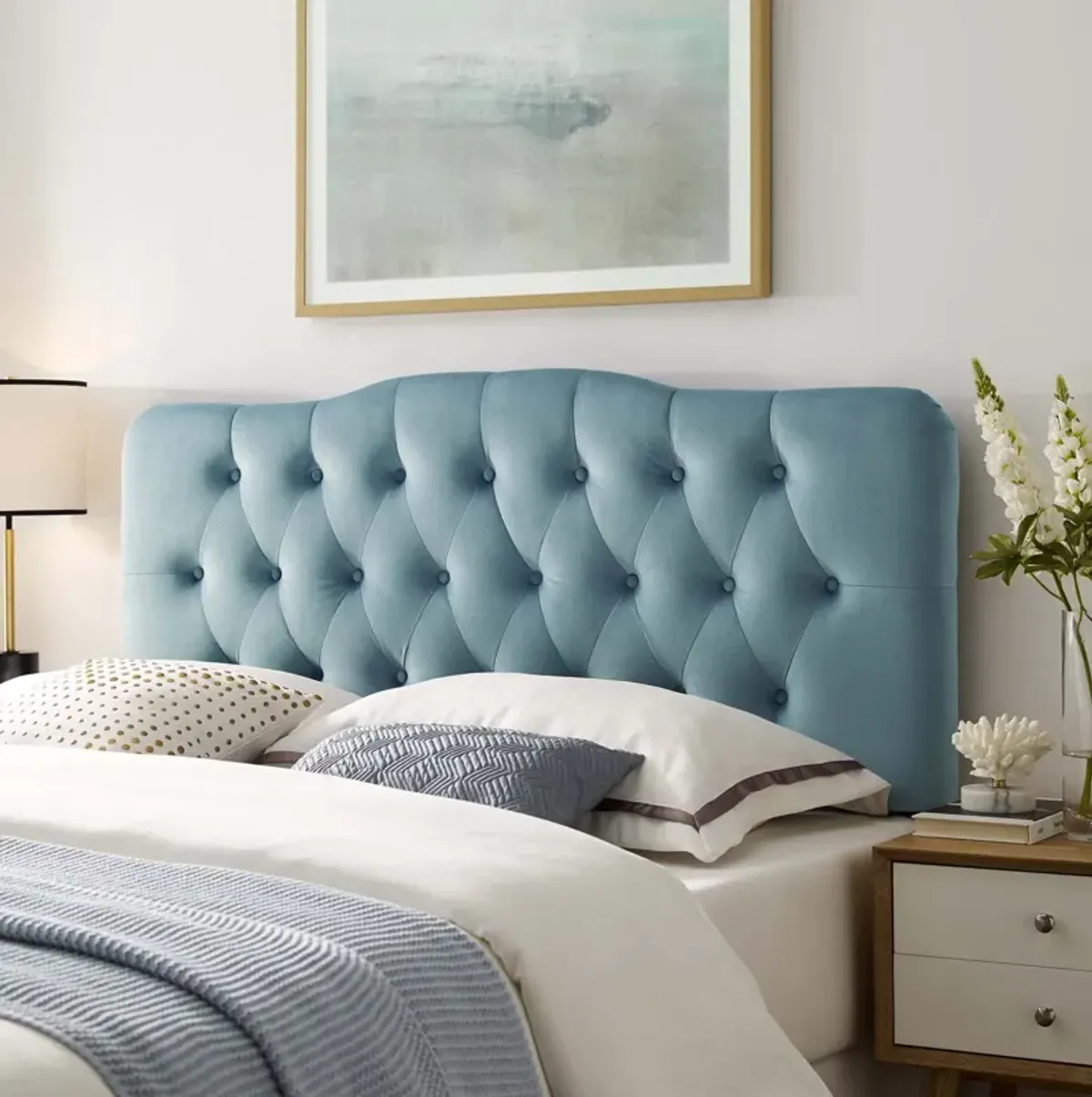 Modway - Annabel Full Diamond Tufted Performance Velvet Headboard