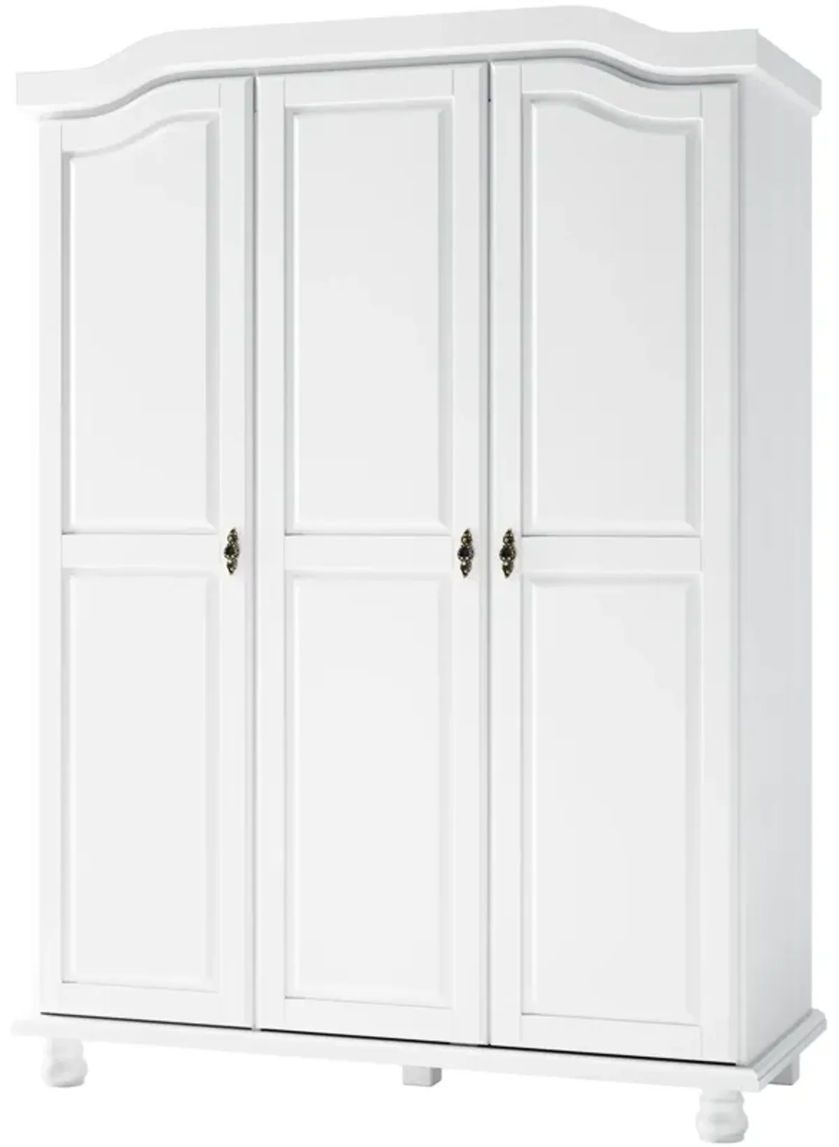 100% Solid Wood Kyle 3-Door Wardrobe