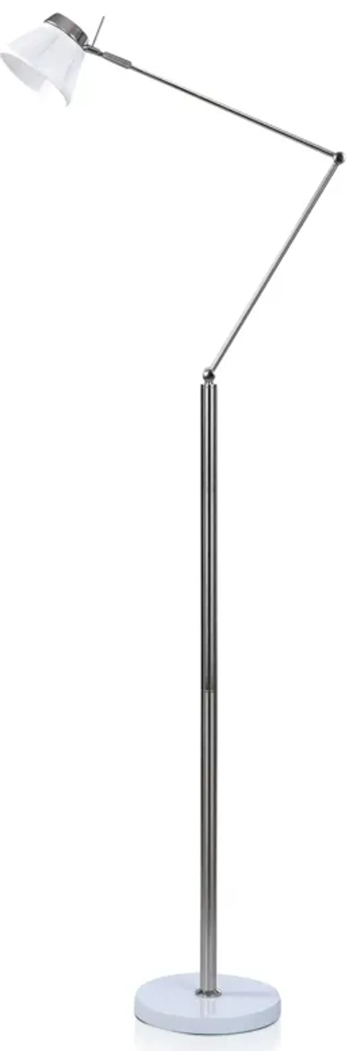 White Metal Floor Lamp