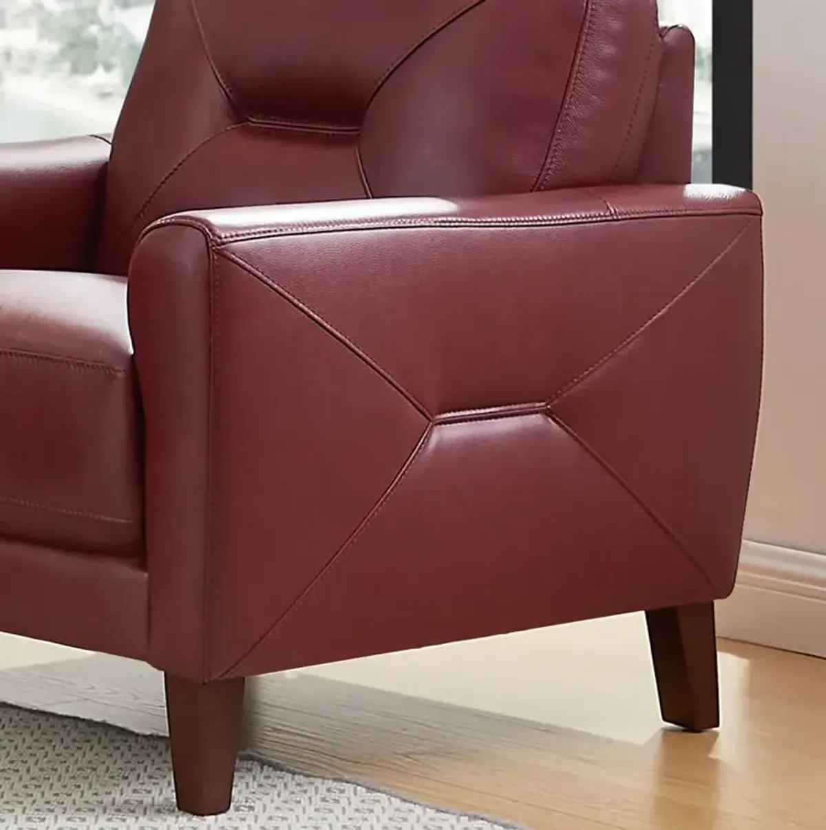 Mavis Top Grain Leather Chair