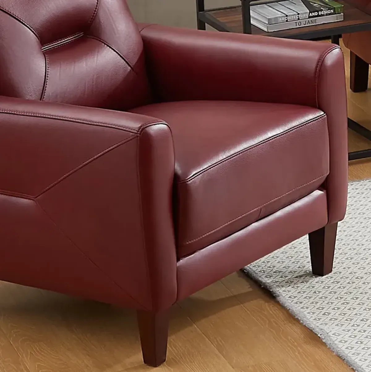 Mavis Top Grain Leather Chair