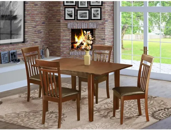 5 Pc Kitchen dinette set-Kitchen Tables and 4 Dining Chairs