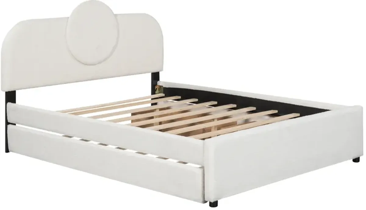 Merax Multi-functional Platform Bed with Trundle and 2 Drawers