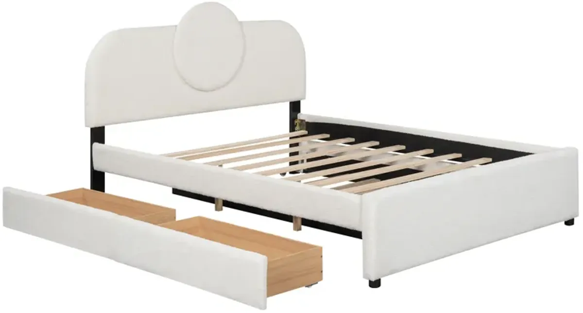 Merax Multi-functional Platform Bed with Trundle and 2 Drawers