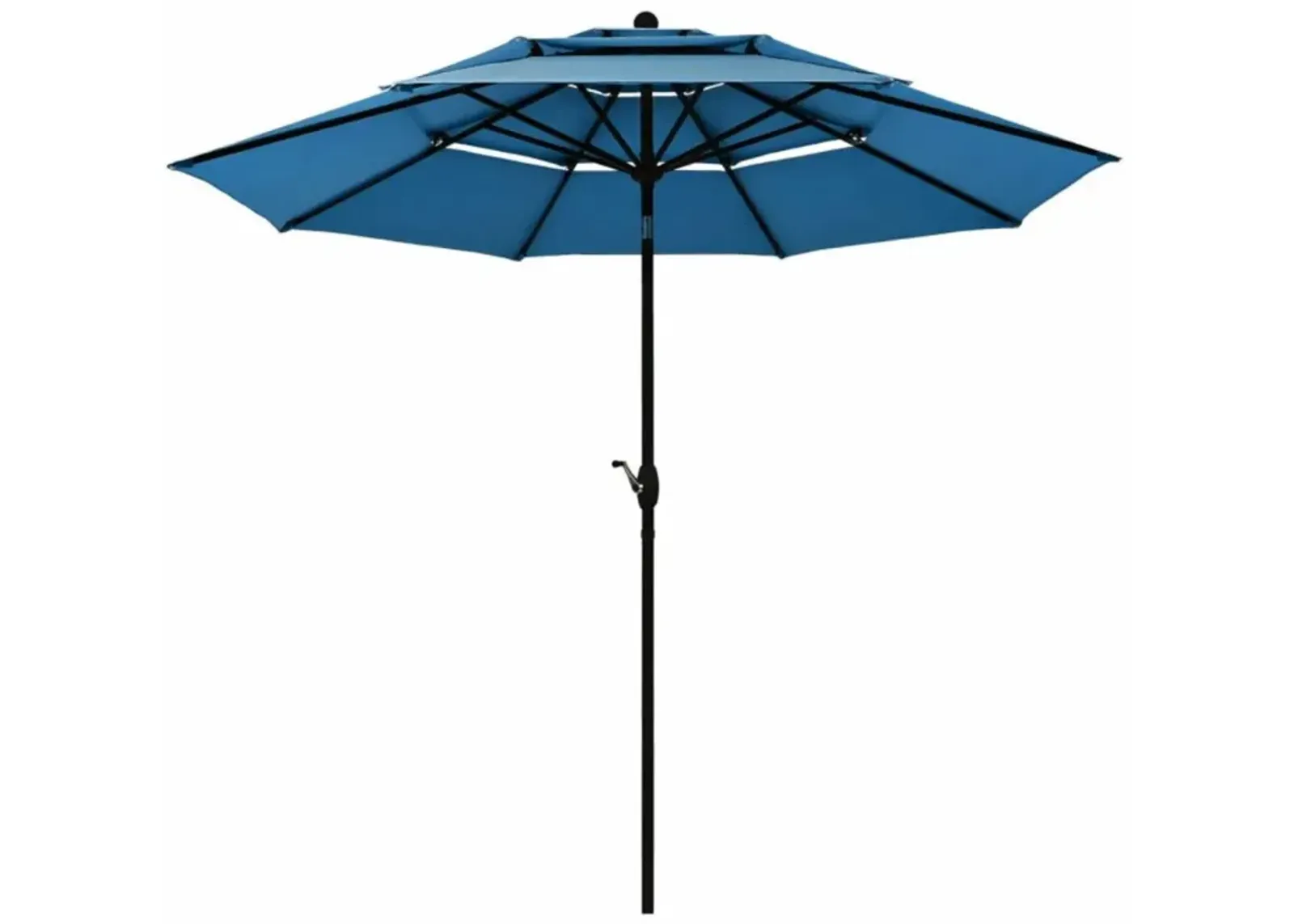 Hivvago 10 Feet 3 Tier Outdoor Patio Umbrella with Double Vented