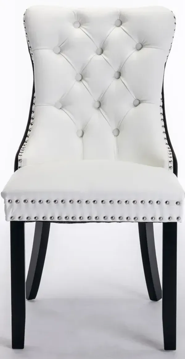 Streamdale Contemporary PU & Velvet Dining Chair Set