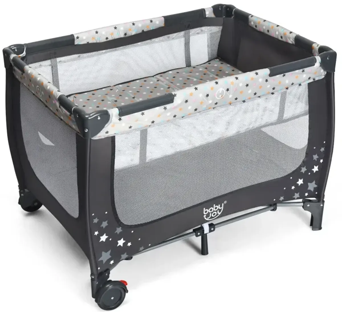 Portable Baby Playpen with Mattress Foldable Design