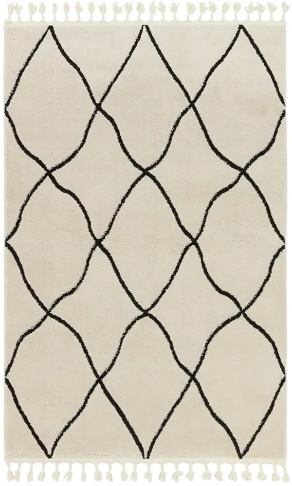 Jaida Treble White 7'6" x 10' Rug
