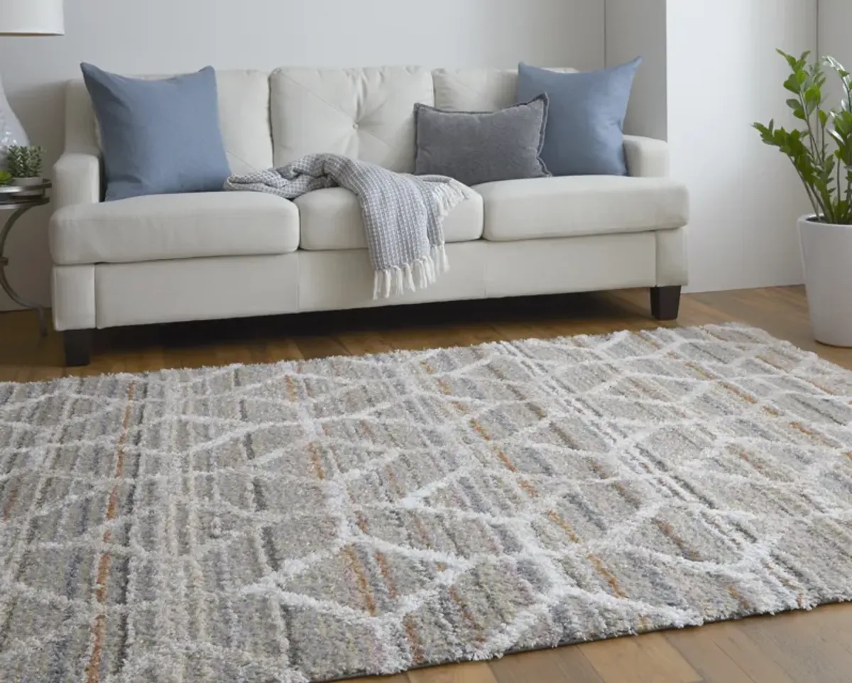 Mynka 39ICF Tan/Taupe/Ivory 4' x 6' Rug