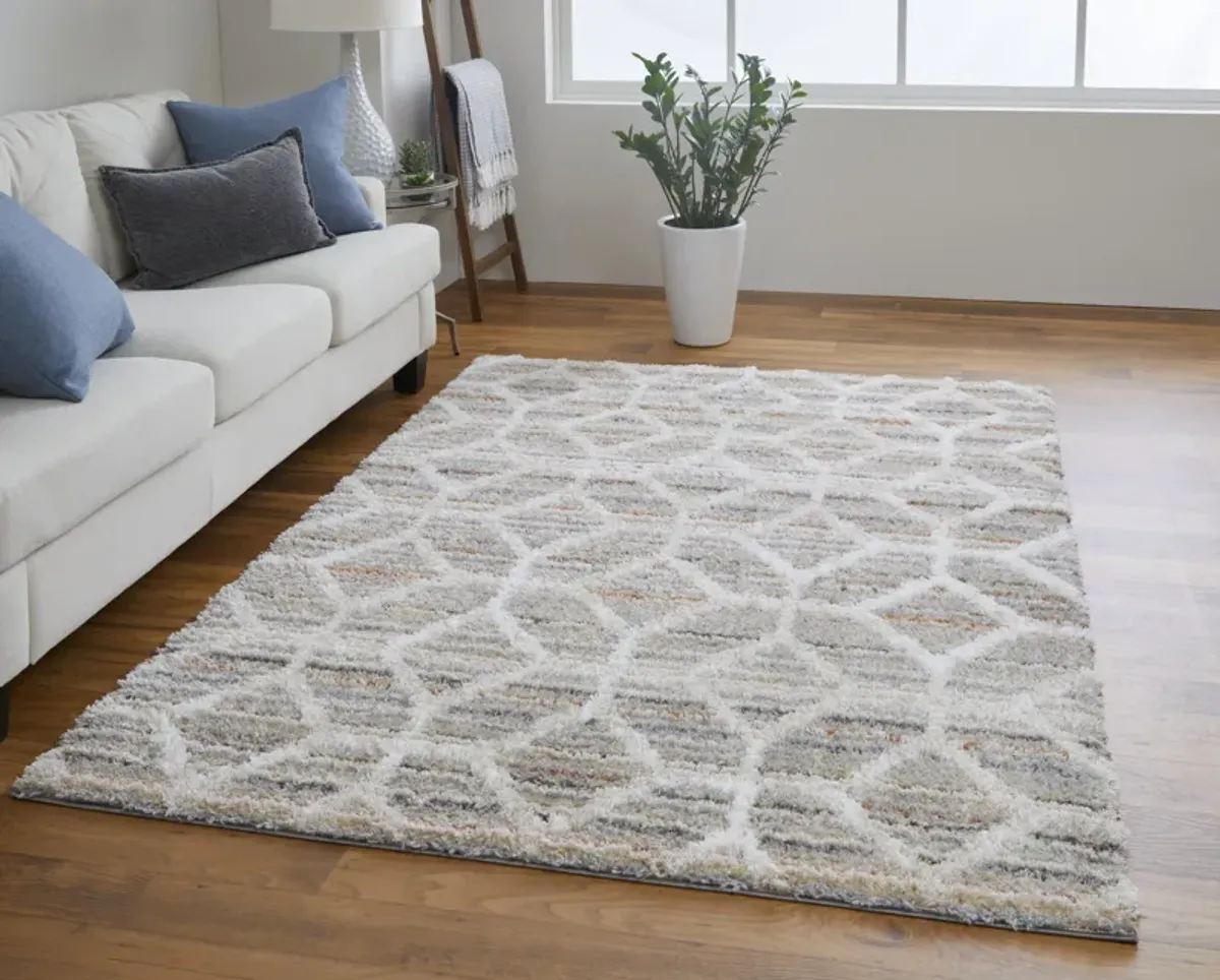 Mynka 39ICF Tan/Taupe/Ivory 4' x 6' Rug