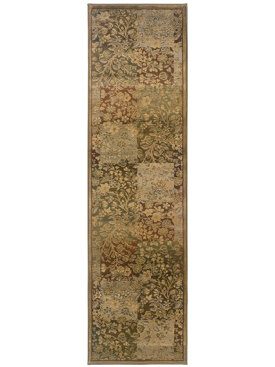 Generations 2'3" x 7'6" Grn Rug