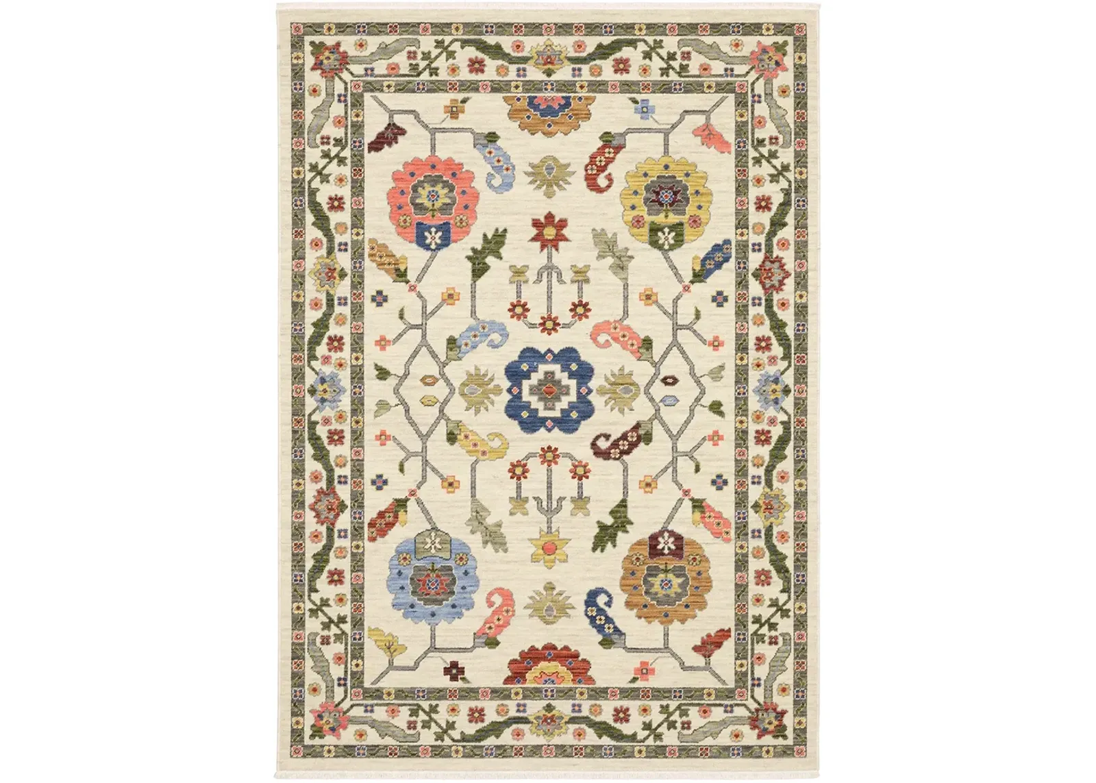 Lucca 9'10" x 12'10" Ivory Rug