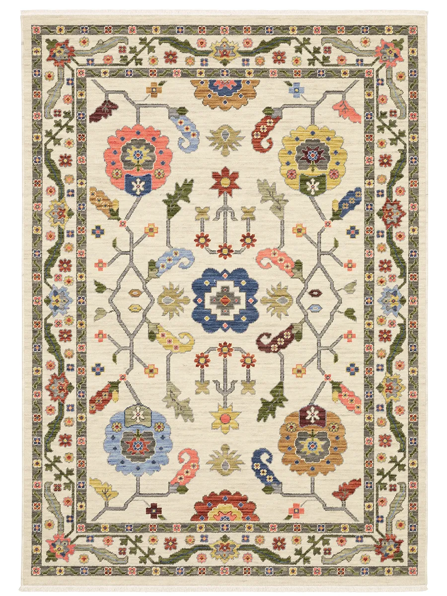 Lucca 9'10" x 12'10" Ivory Rug