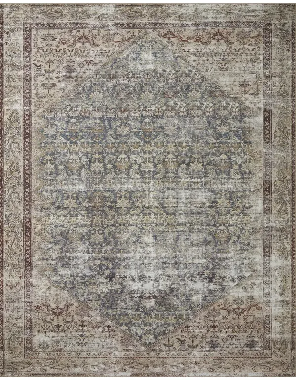 Georgie GER04 Teal/Antique 8'4" x 11'6" Rug by Amber Lewis