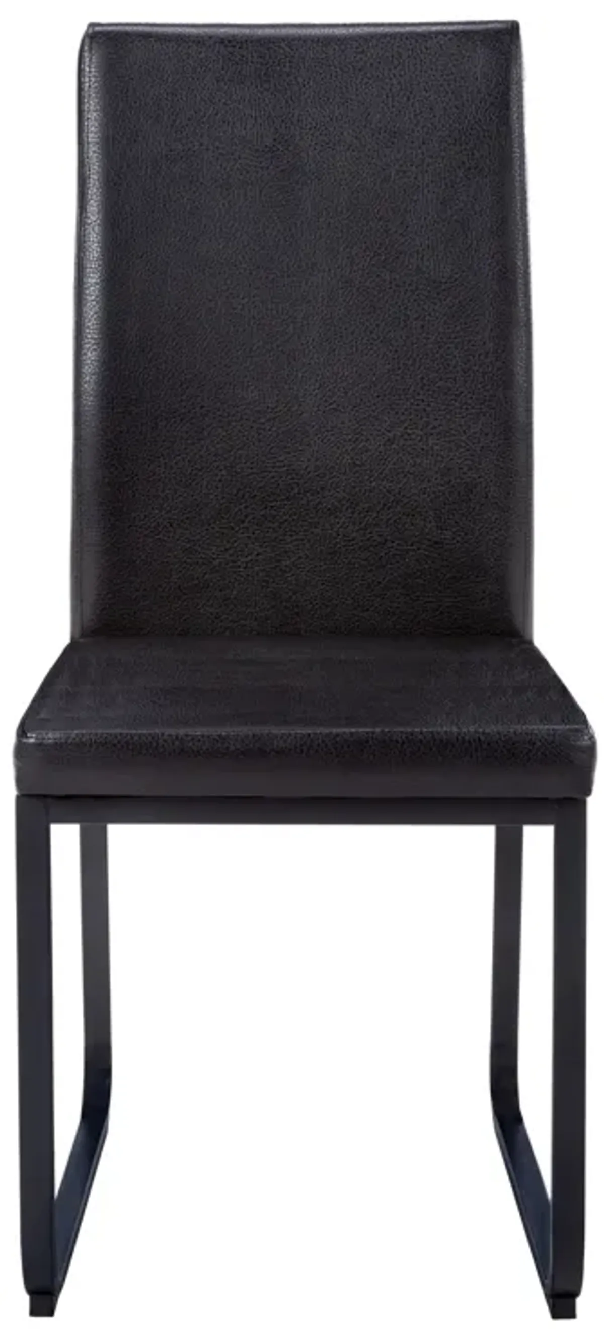 Monarch Specialties I 1106 Dining Chair, Set Of 2, Side, Upholstered, Kitchen, Dining Room, Pu Leather Look, Metal, Black, Contemporary, Modern