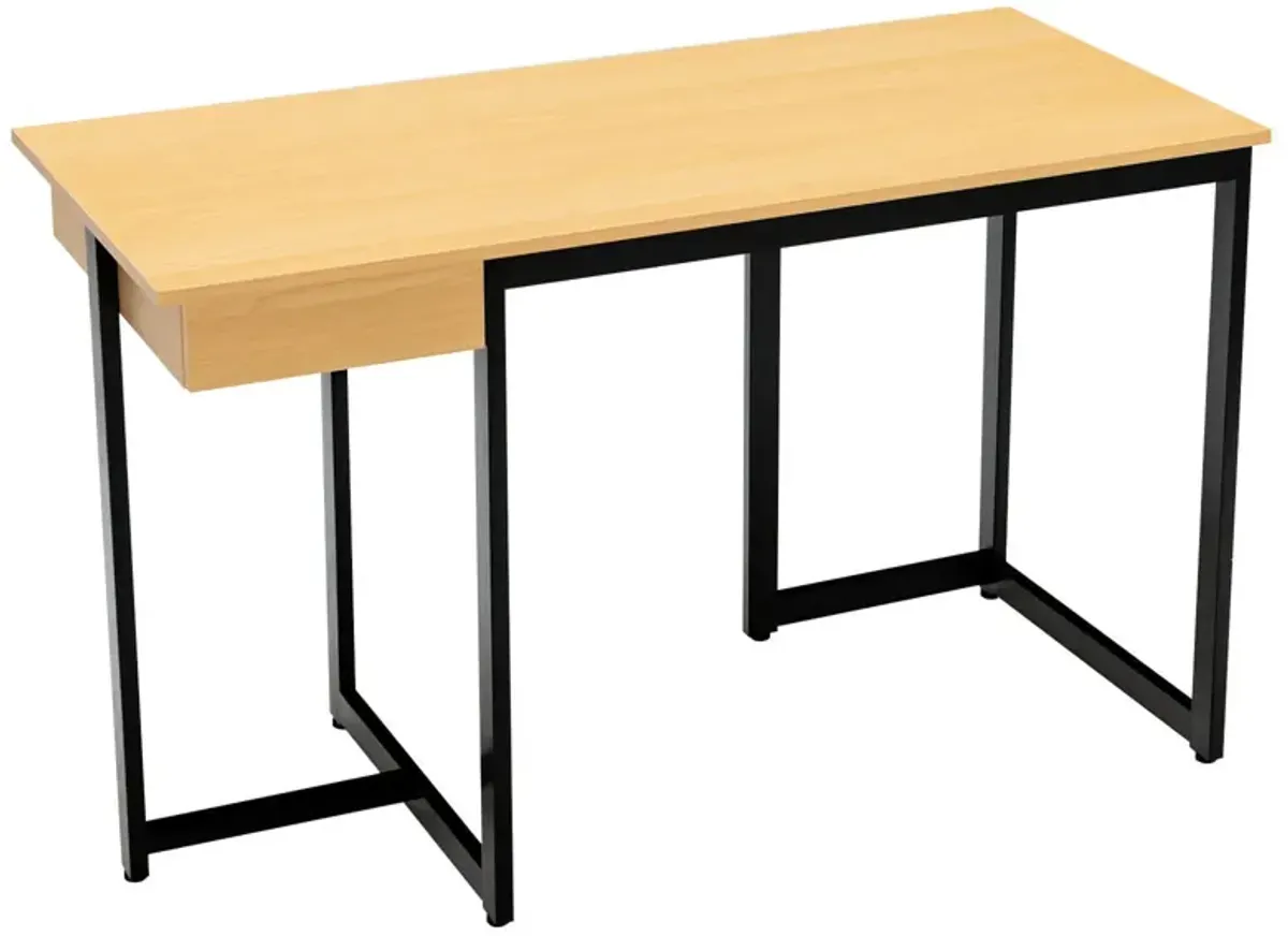 48" Computer Desk with Metal Frame and Adjustable Pads